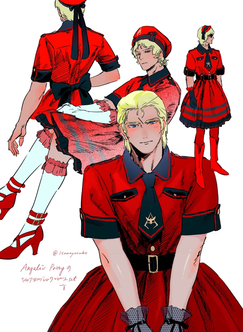 char aznable (gundam and 3 more) drawn by isa_(isanayoruho)