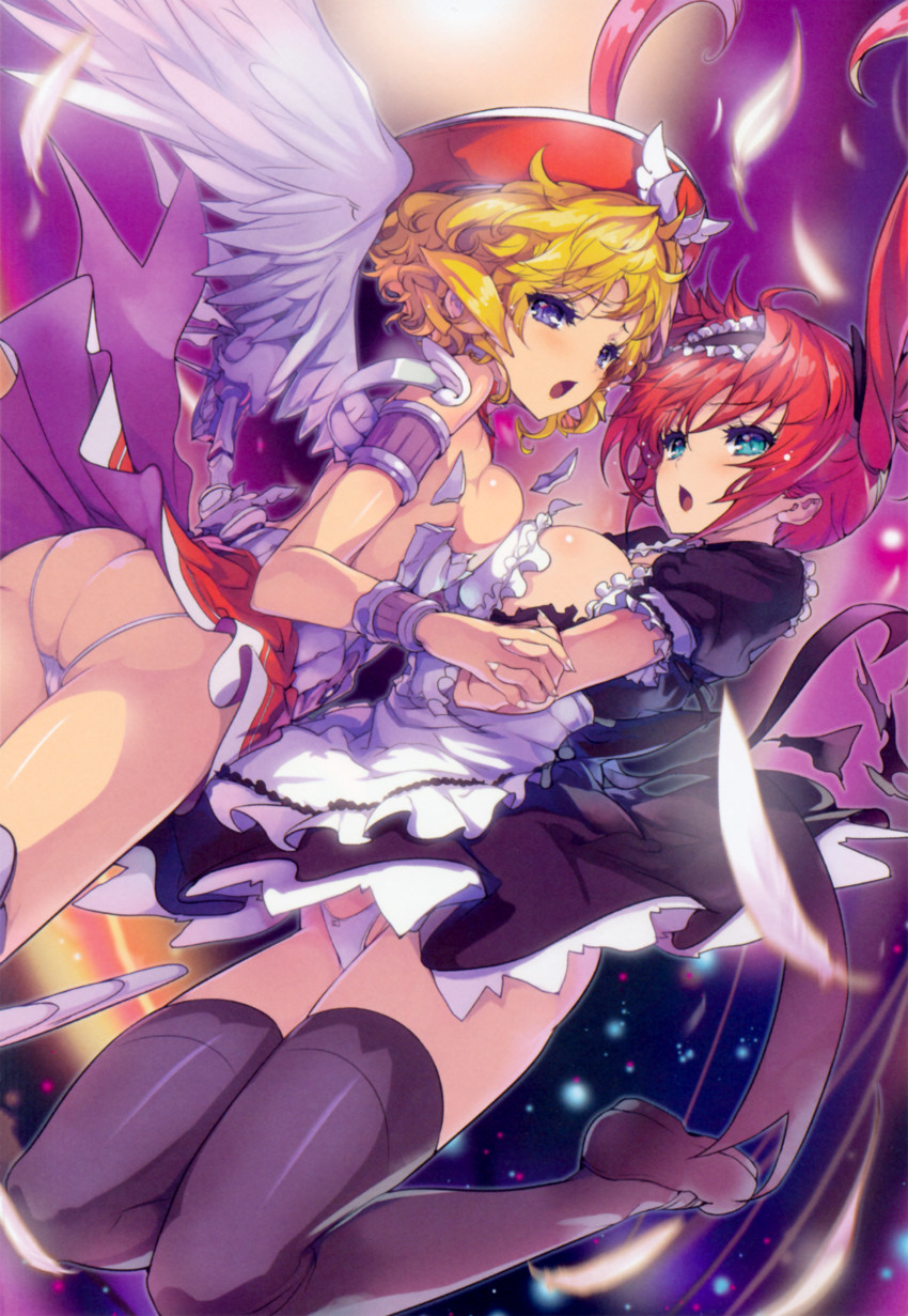 airi and laila (queen's blade and 2 more) drawn by akaga_hirotaka