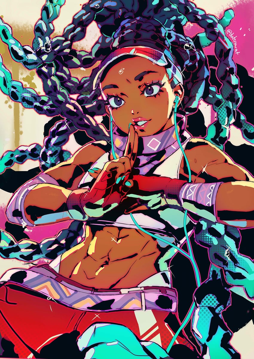 kimberly jackson (street fighter and 1 more) drawn by datcravat