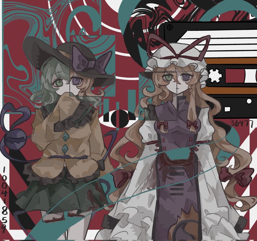 komeiji koishi, yakumo yukari, and yakumo koishi (touhou and 1 more) drawn by shindiyue
