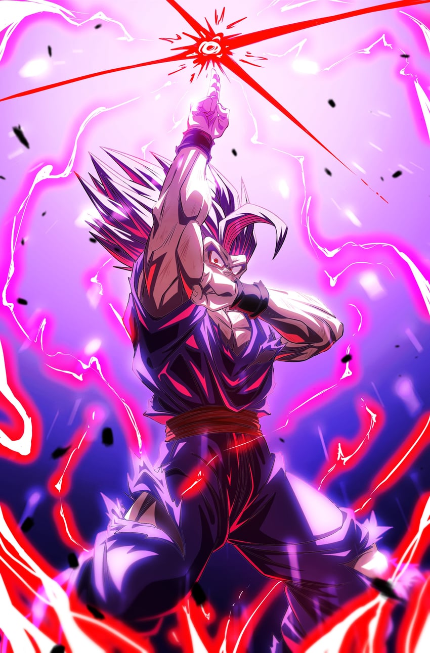 son gohan and gohan beast (dragon ball and 2 more) drawn by sekitsuki_hayato