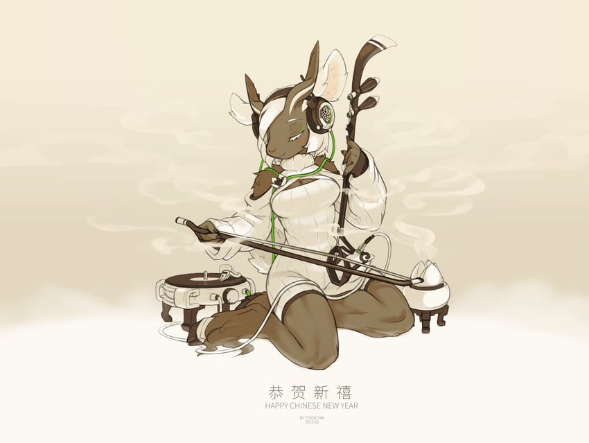 sylvie the spirit goat (original and 1 more) drawn by tyson_tan