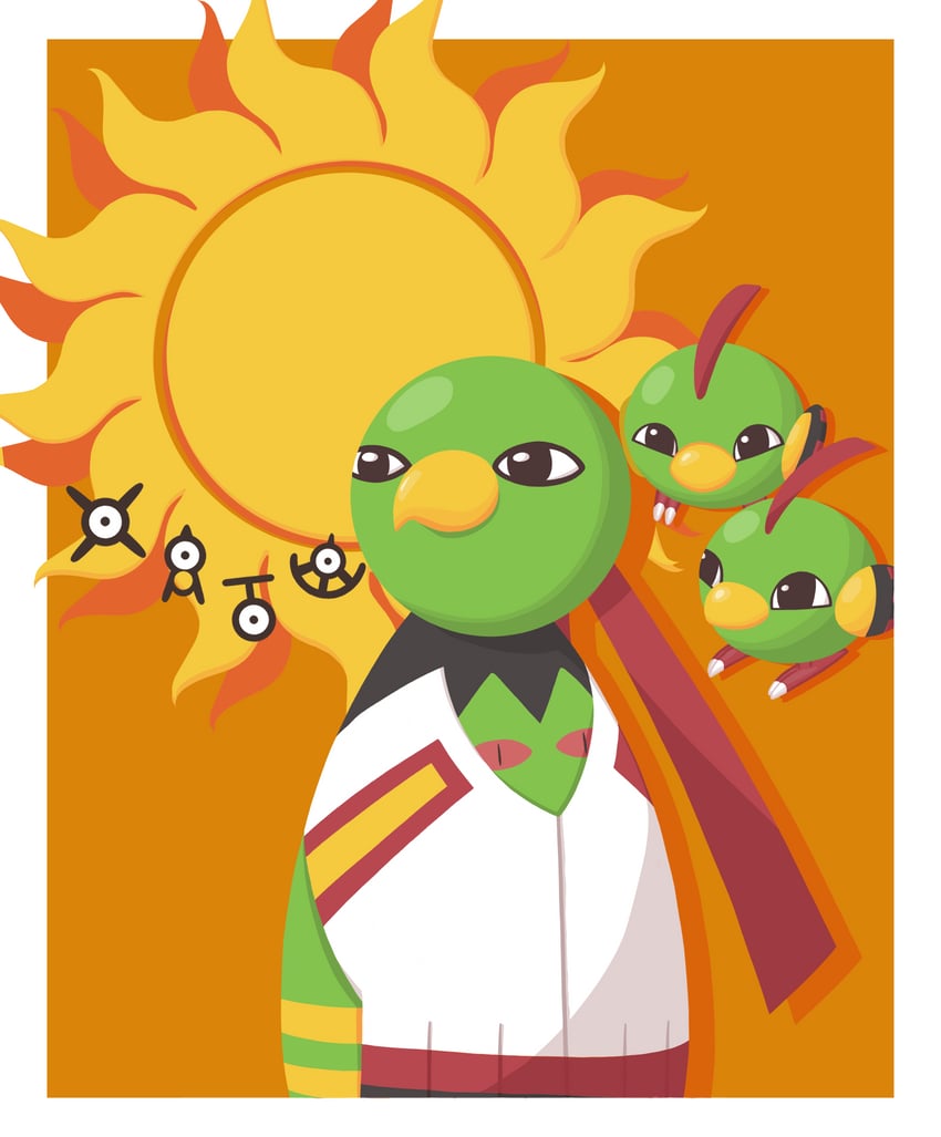 natu, unown, xatu, unown a, unown t, and 2 more (pokemon) drawn by o_0-zzz