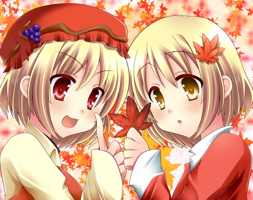 aki minoriko and aki shizuha (touhou) drawn by mashiro_yuki