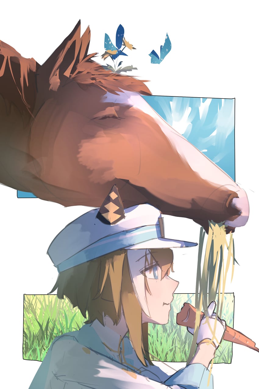 cheval grand (umamusume and 1 more) drawn by sasa_fune