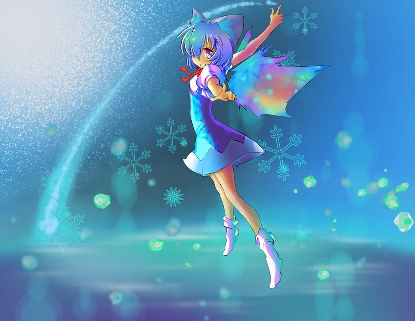cirno (touhou) drawn by majormilk