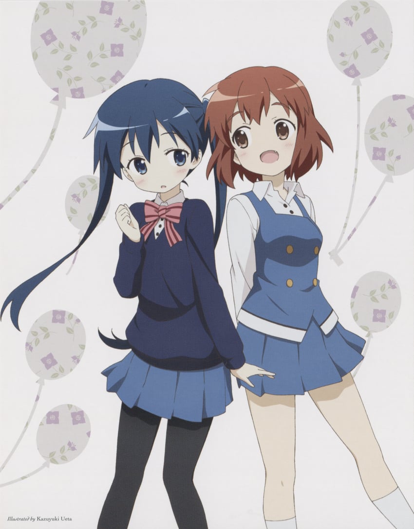 komichi aya and inokuma youko (kin-iro mosaic) drawn by ueta_kazuyuki
