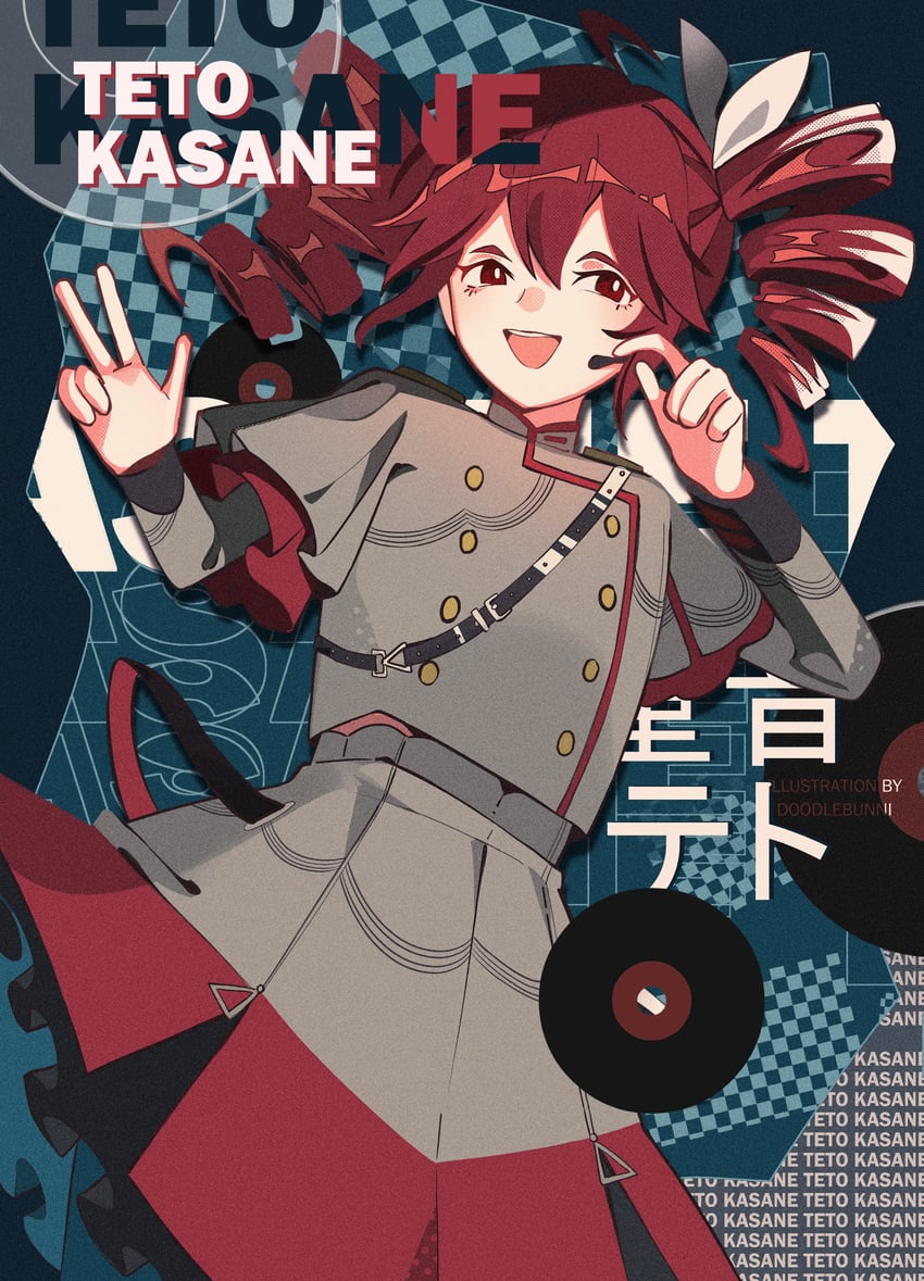 kasane teto (utau and 1 more) drawn by doodle_bunni