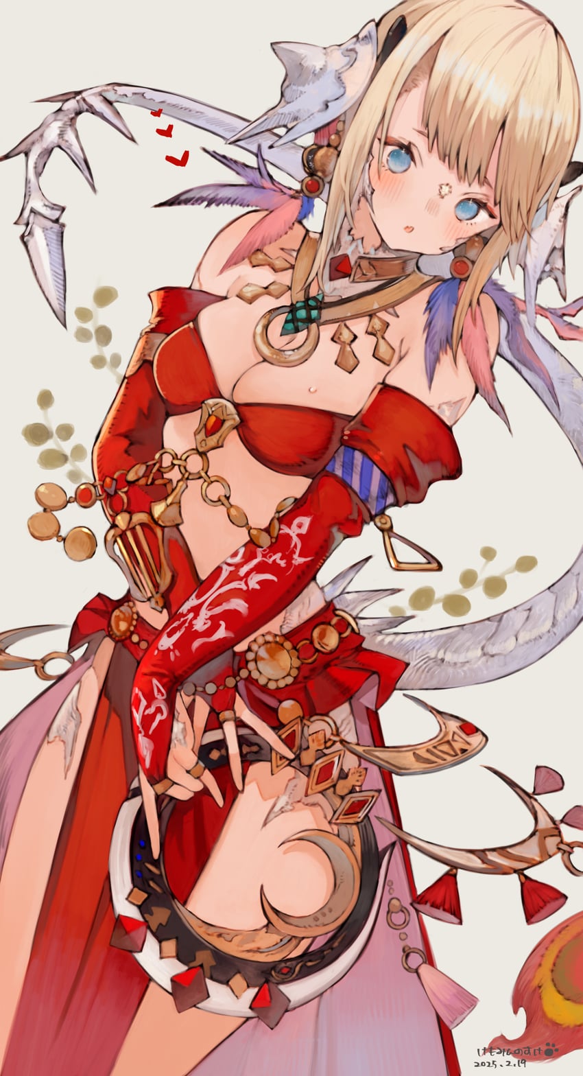 warrior of light and dancer (final fantasy and 1 more) drawn by kemomin_nosuke