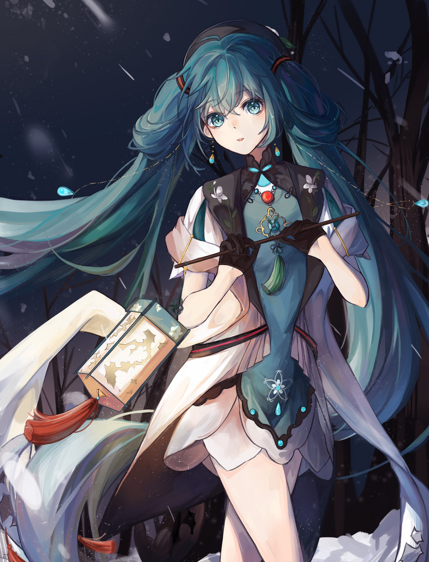 hatsune miku (vocaloid and 1 more) drawn by lan_su