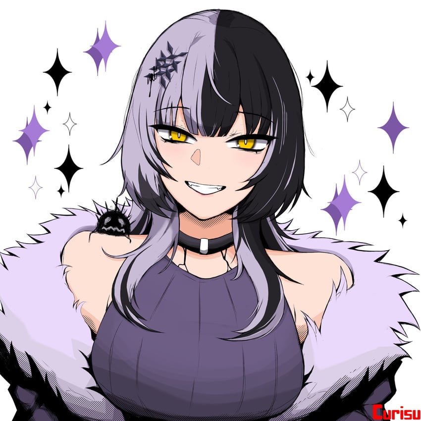 shiori novella and yorick (hololive and 1 more) drawn by curisuchris