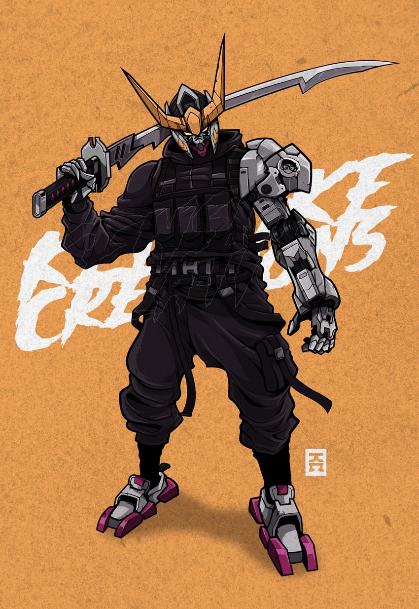 gundam barbatos (gundam and 1 more) drawn by kensuke_creations