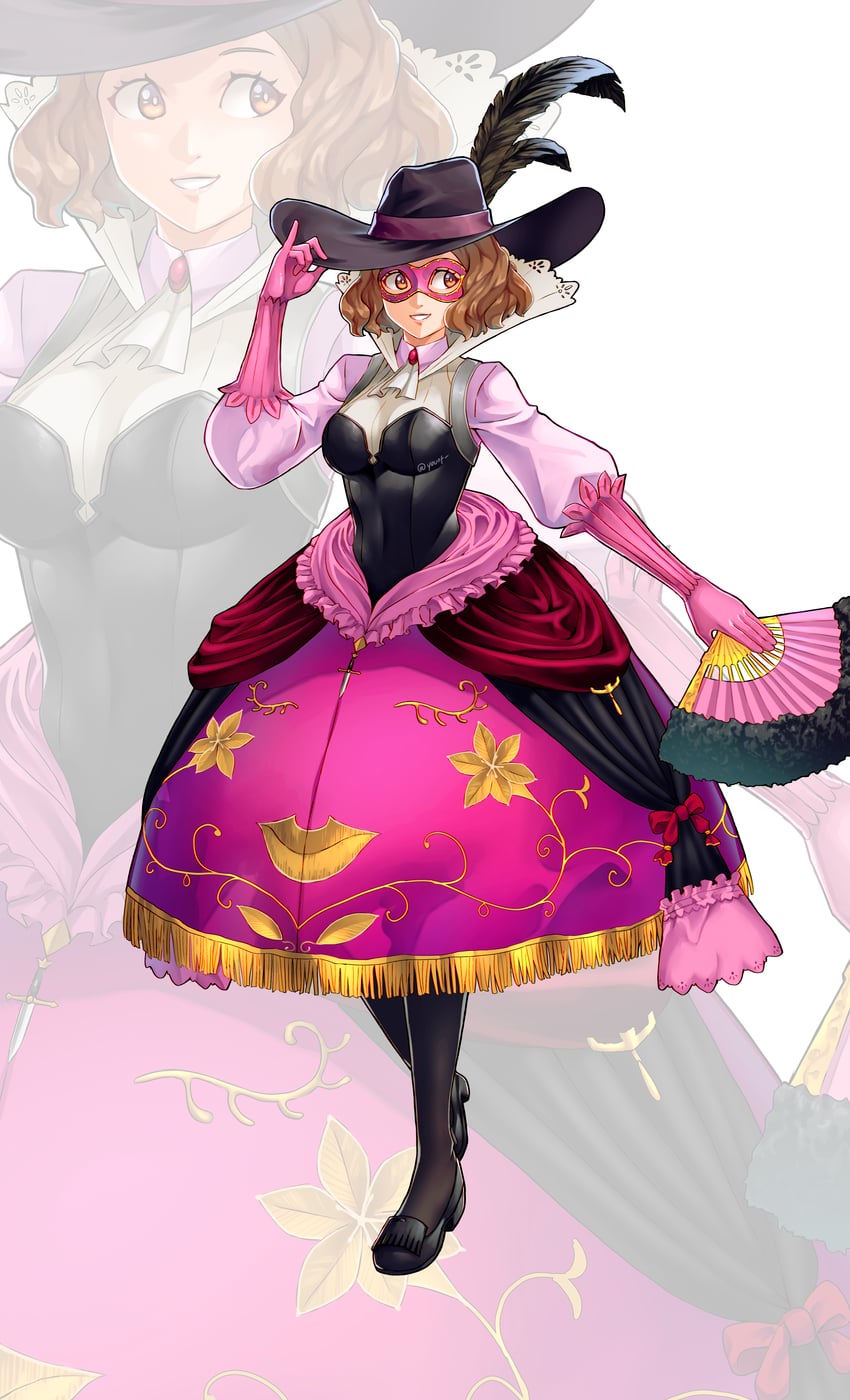 okumura haru and milady (persona and 1 more) drawn by you_nf