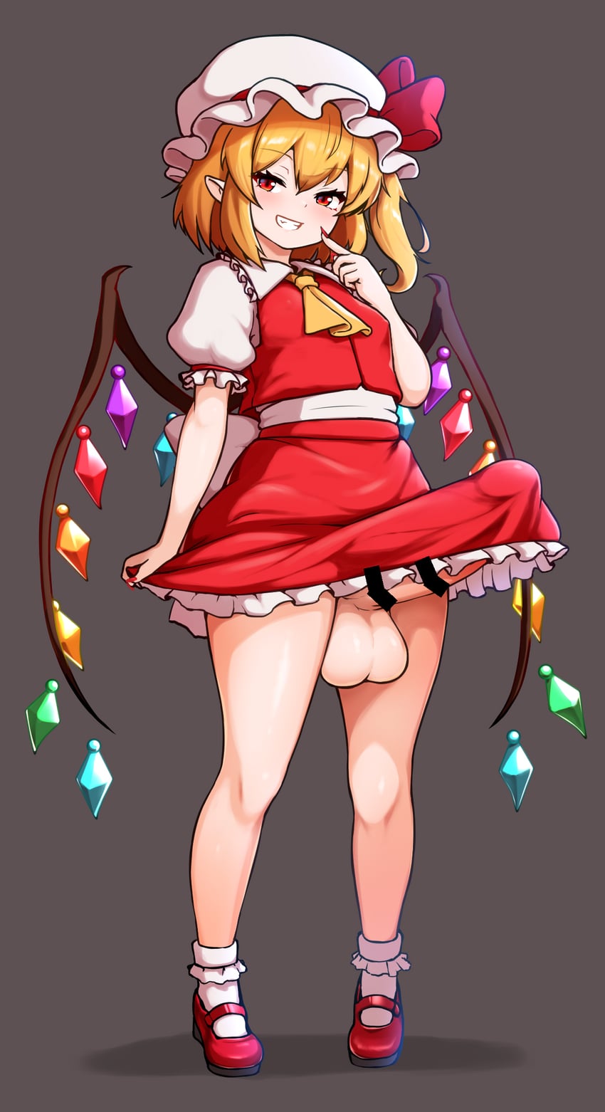 flandre scarlet (touhou) drawn by peso_(cheese_company)