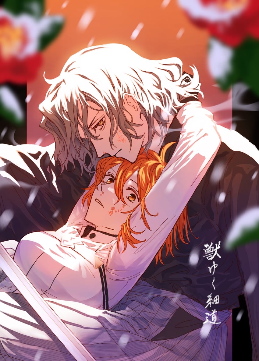 fujimaru ritsuka and saitou hajime (fate and 1 more) drawn by tt_hmx