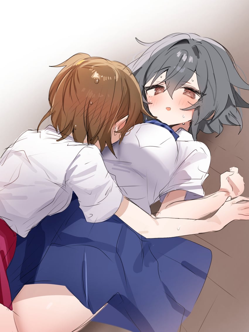 kimiyoshi kazuho and akasaka miyuki (higurashi no naku koro ni and 1 more) drawn by ma_(aaayabaina111)