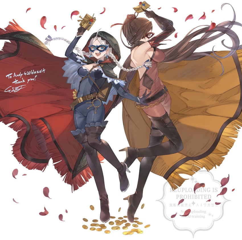 nina and kagero (fire emblem and 2 more) drawn by ayacho