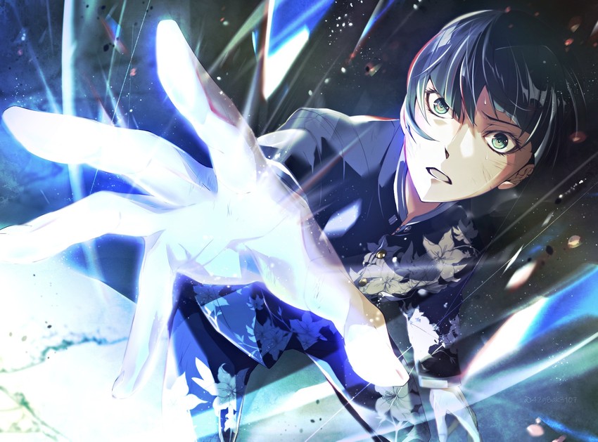 protagonist (shin megami tensei and 1 more) drawn by kiriko_(42g8ak3107)