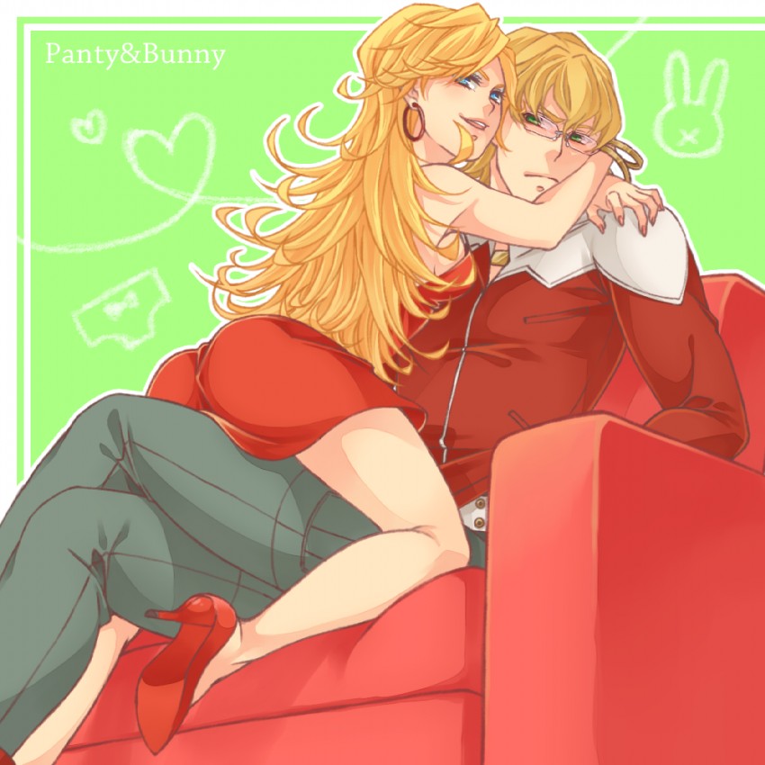 barnaby brooks jr. and panty (tiger & bunny and 1 more) drawn by hitachi