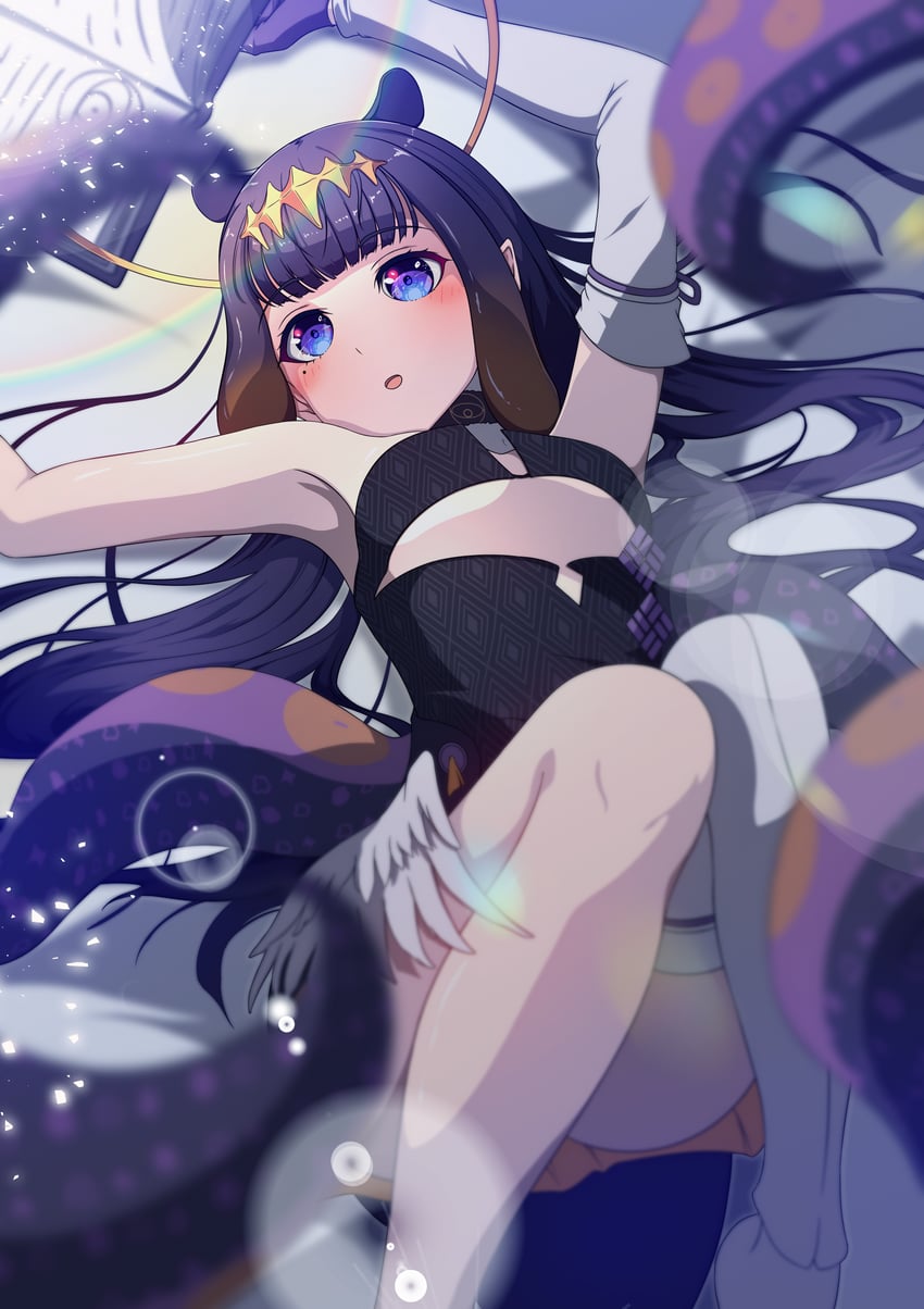 ninomae ina'nis and ao-chan (hololive and 1 more) drawn by danball_shiro