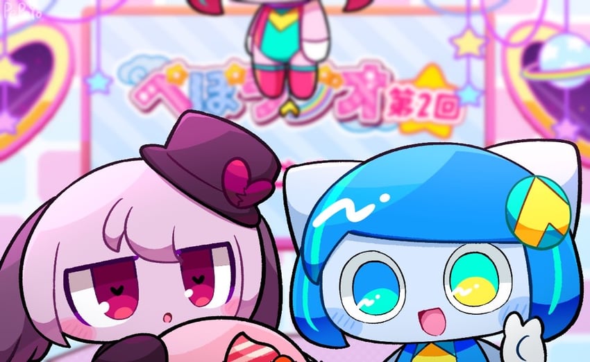 poyoroid, yande-kun, and shinde-chan (original and 2 more) drawn by pepoyo
