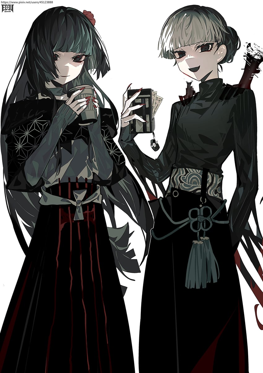 sen no rikyu and komahime (fate and 1 more) drawn by eeju