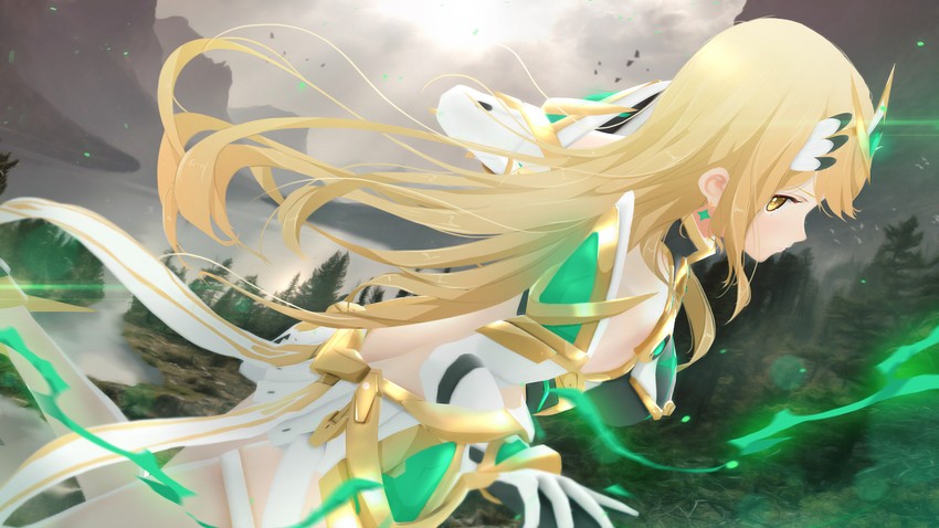 mythra (xenoblade chronicles and 1 more) drawn by sculp2