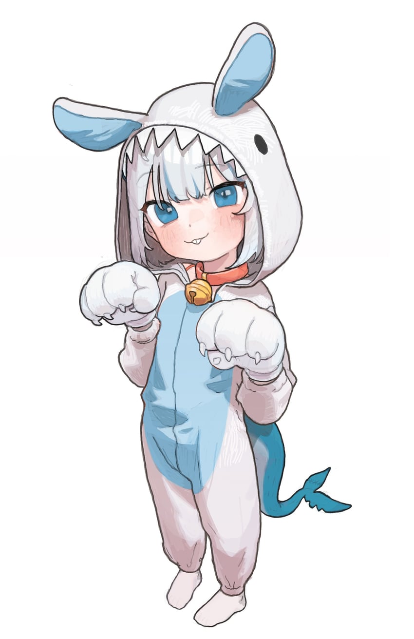 gawr gura (hololive and 1 more) drawn by possummachine