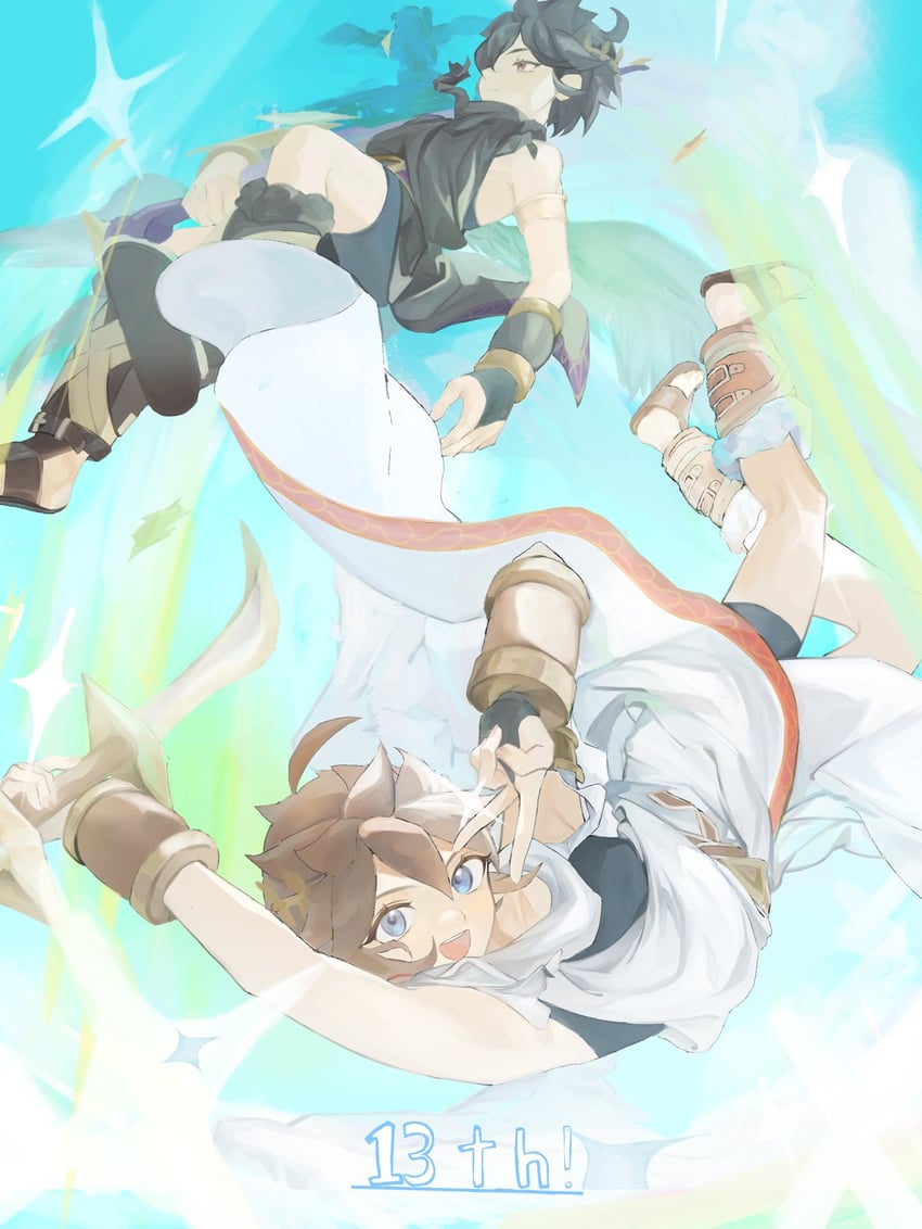 pit and dark pit (kid icarus and 1 more) drawn by yuuri_snpr
