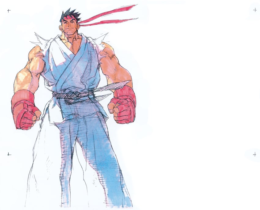 ryu (street fighter and 1 more) drawn by nishimura_kinu