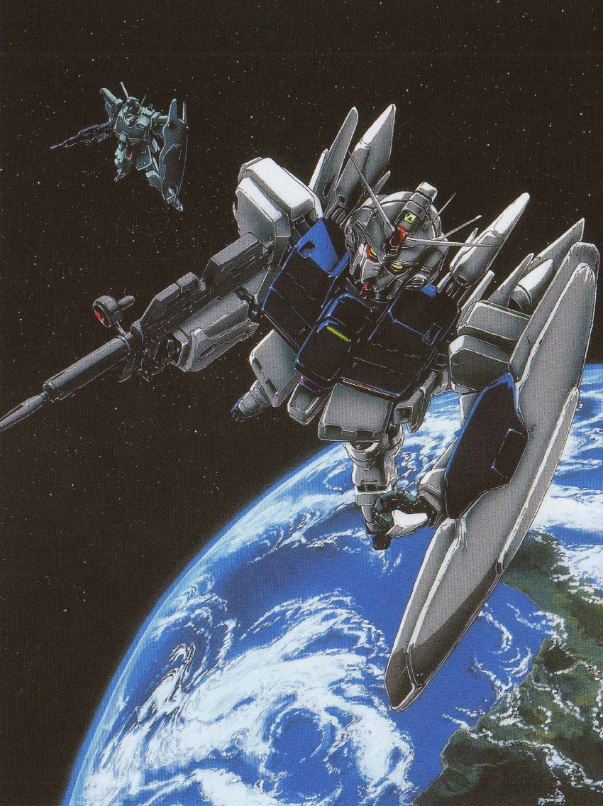 gundam gp-03 stamen and gm custom (gundam and 1 more)