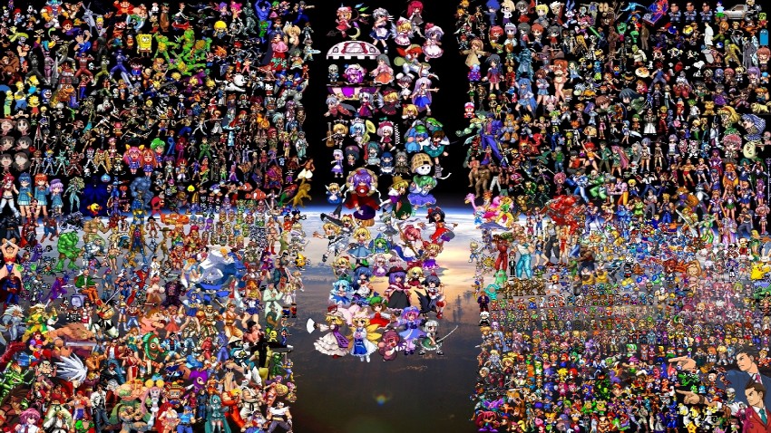 hatsune miku, hakurei reimu, kirisame marisa, remilia scarlet, flandre scarlet, and 260 more (touhou and 169 more)