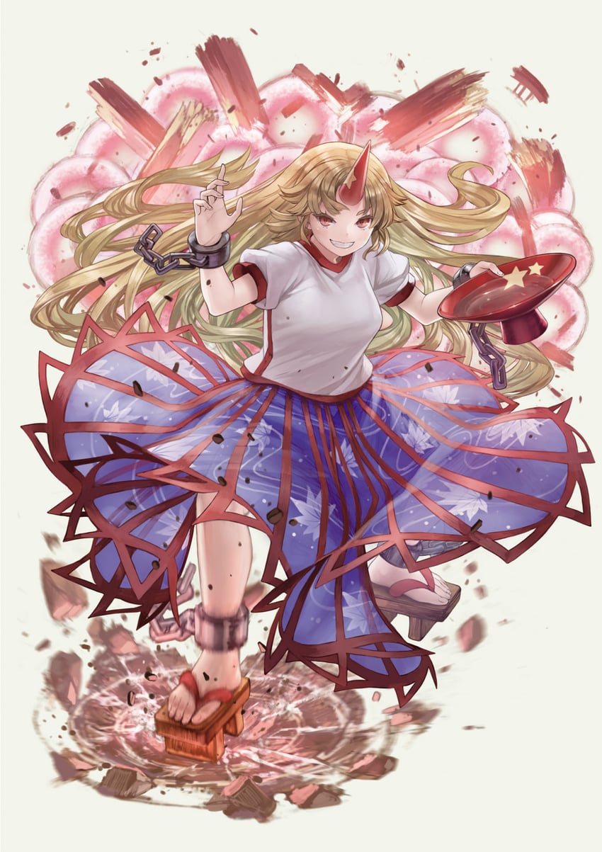 hoshiguma yuugi (touhou and 1 more) drawn by masakichi_(mmw)