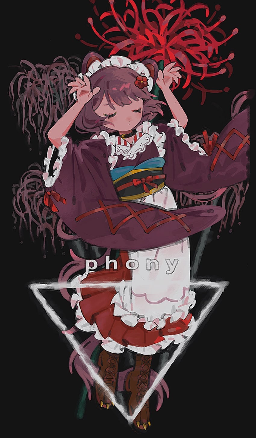 inui toko (nijisanji and 1 more) drawn by bachikori-ken