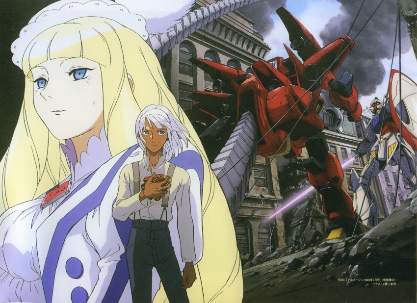 loran cehack, turn a gundam, dianna soreil, kihel heim, and eagail (gundam and 1 more)