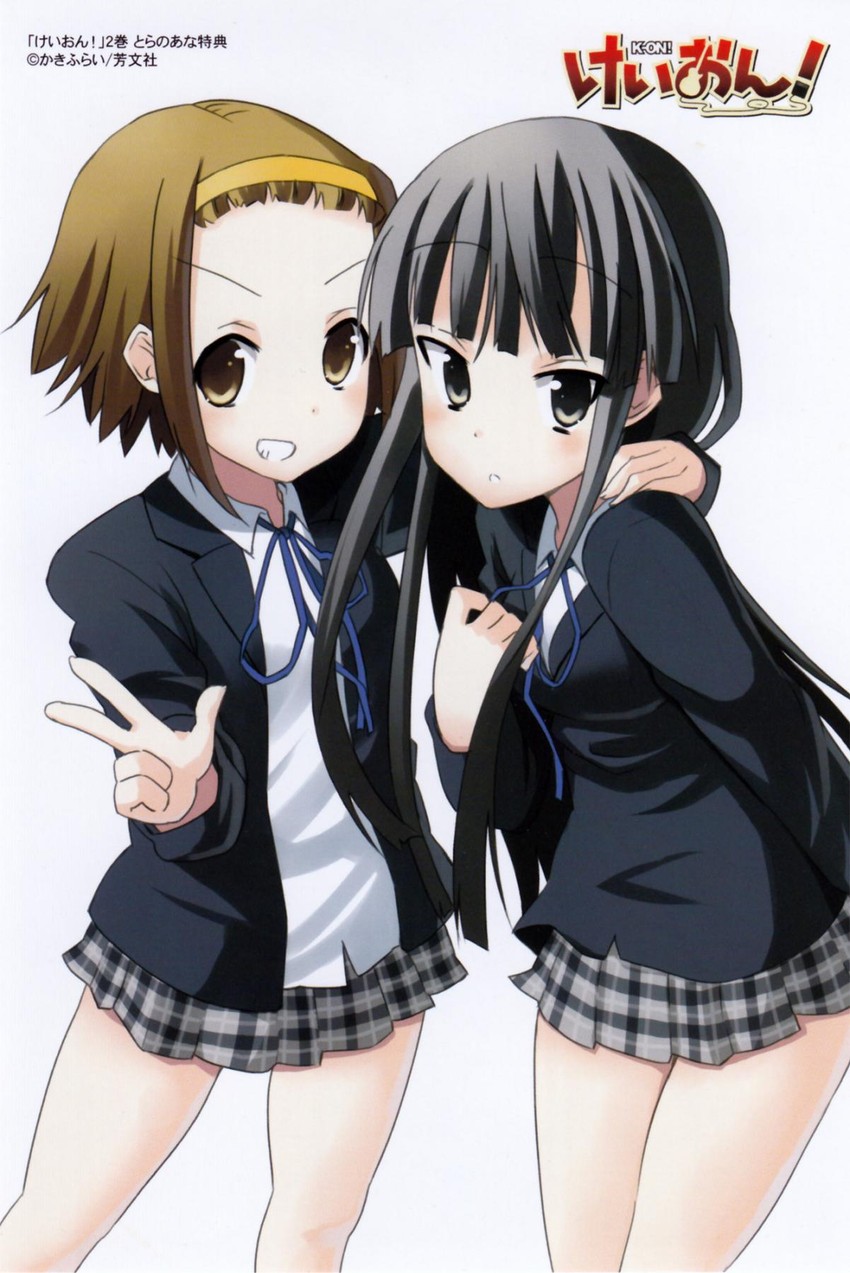 akiyama mio and tainaka ritsu (k-on!) drawn by kakifly