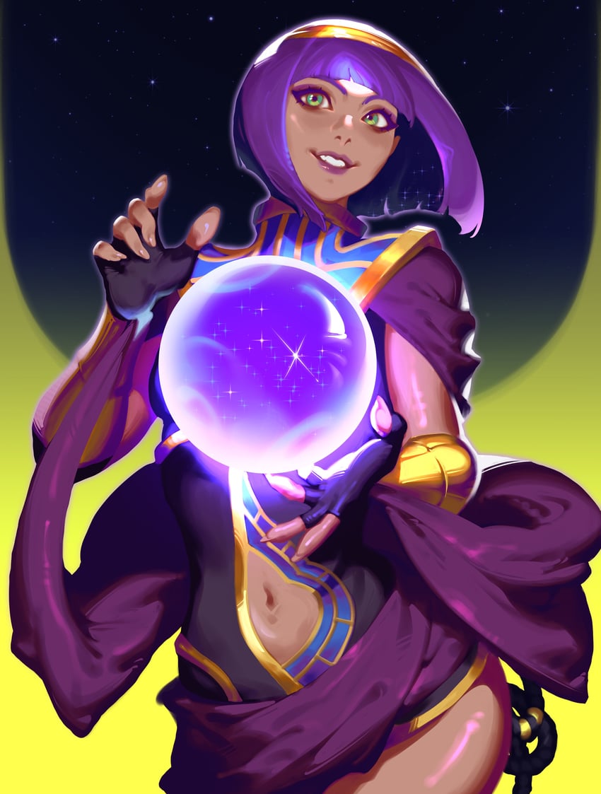 menat (street fighter and 1 more) drawn by zelus