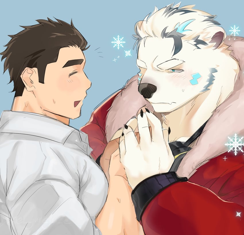 protagonist 3 and jack frost (tokyo afterschool summoners) drawn by one_juneju_e