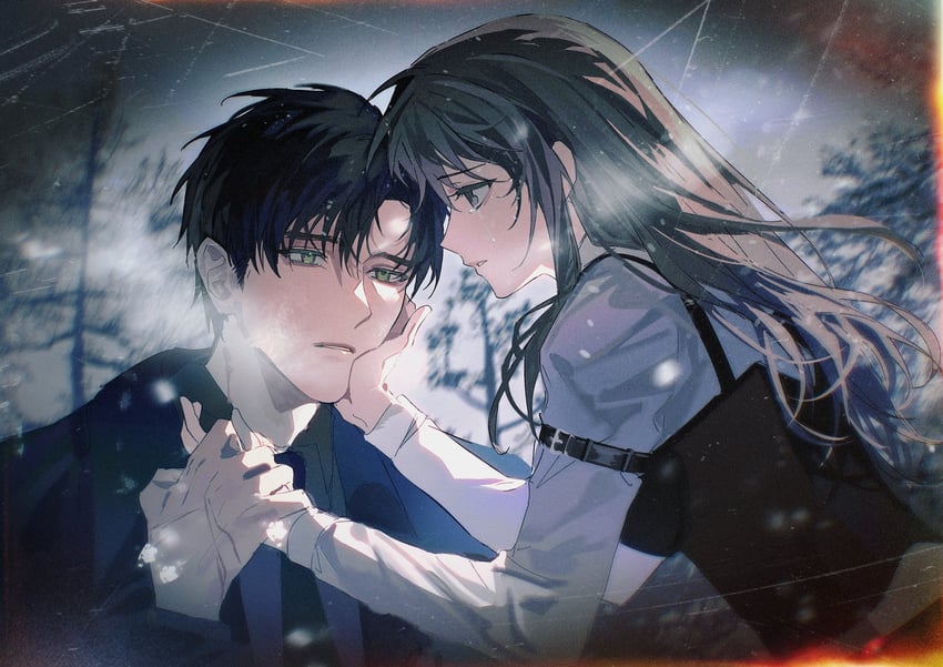 protagonist and zayne (love and deepspace) drawn by tennetshizi