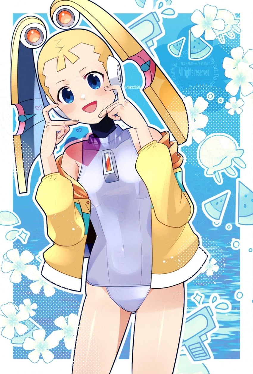 pallette (mega man and 2 more) drawn by rikka_(user_hruv2435)