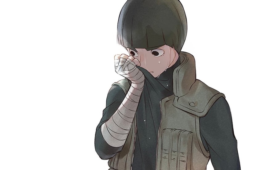 rock lee (naruto and 1 more) drawn by usao_(313131)