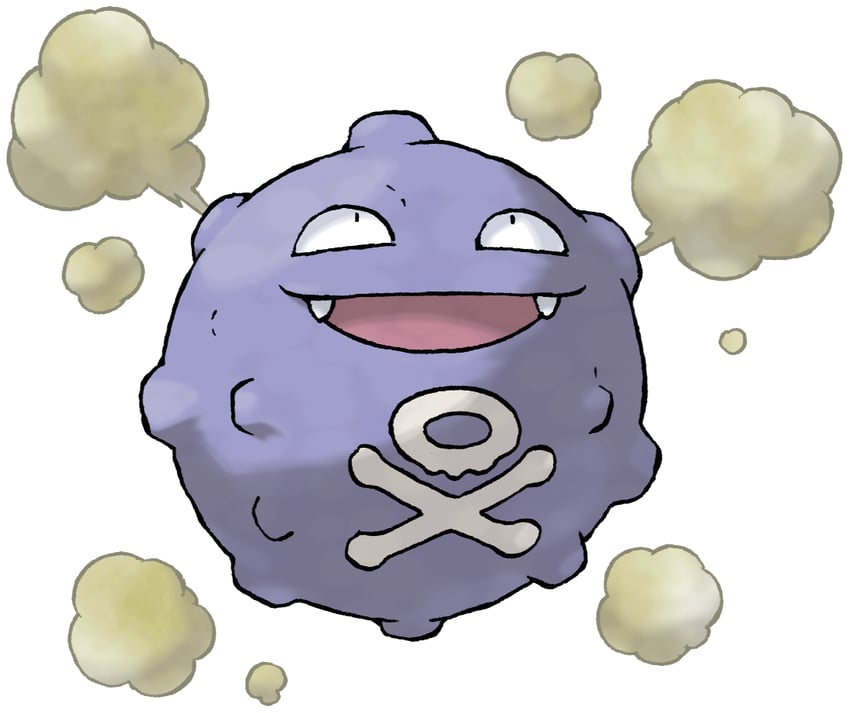 koffing (pokemon and 1 more) drawn by sugimori_ken