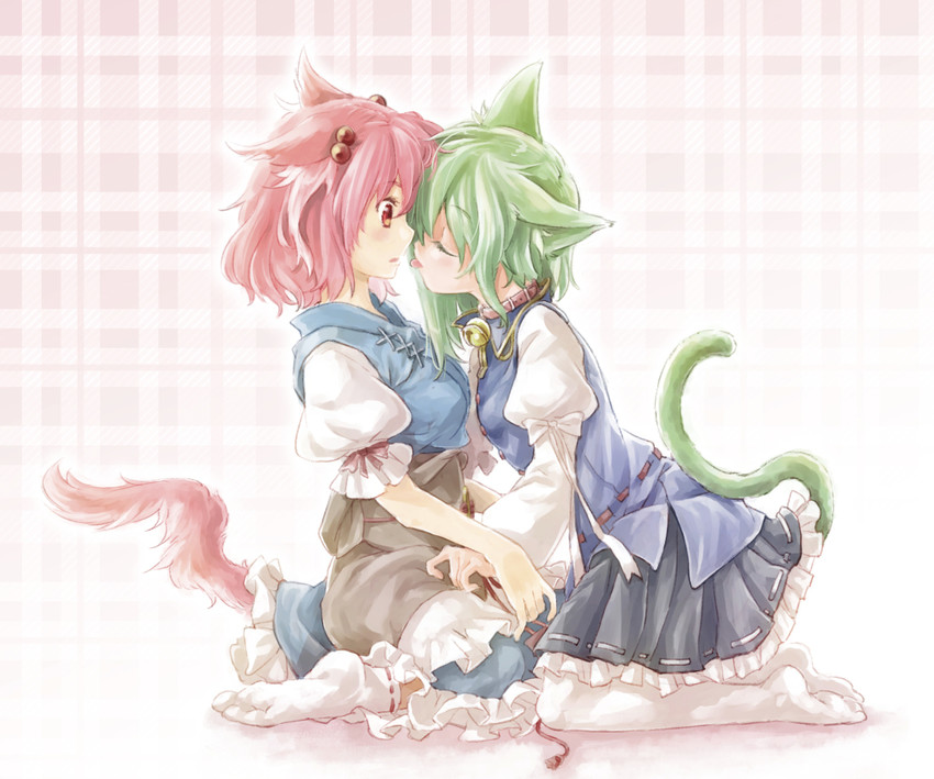 shiki eiki and onozuka komachi (touhou) drawn by kitsune_maru