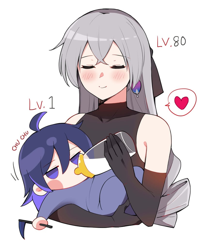 bronya rand and seele (honkai and 1 more) drawn by sunny_day_9797