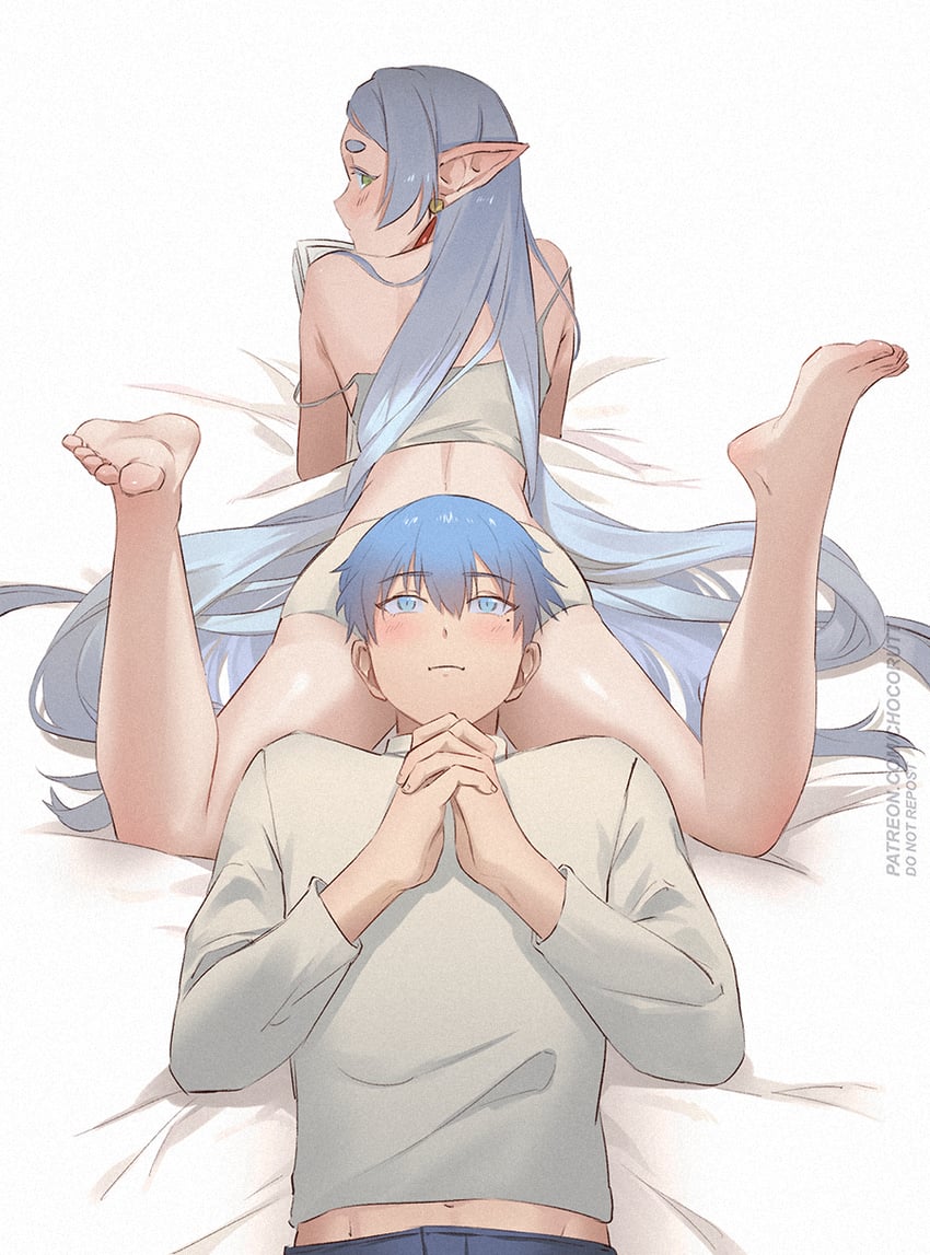 frieren and himmel (sousou no frieren) drawn by chocorut