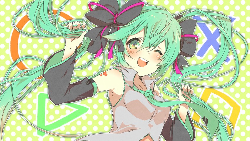 hatsune miku (vocaloid and 1 more) drawn by uru_uzuki