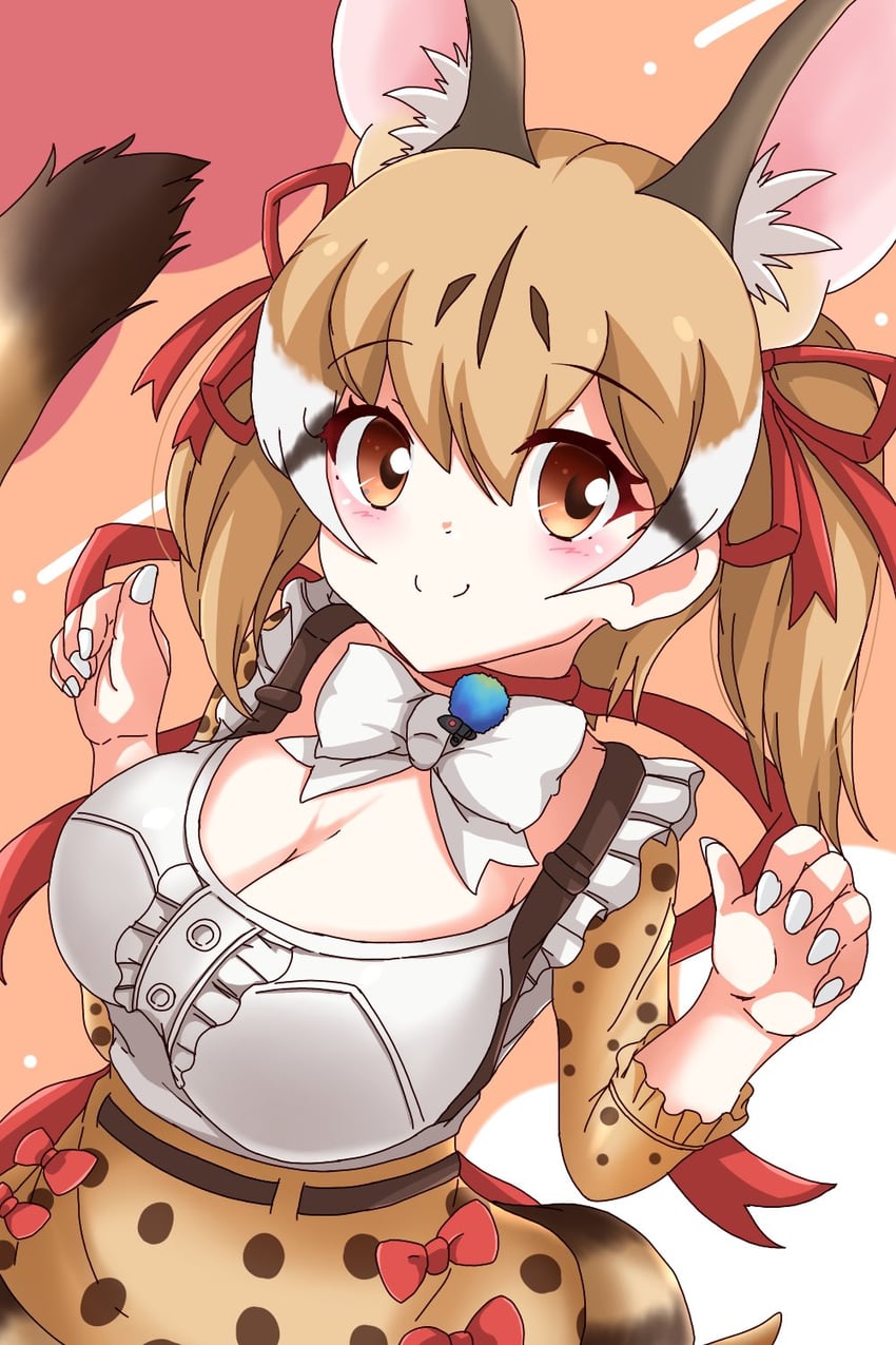 large-spotted genet (kemono friends and 1 more) drawn by hata_(user_ehfr2334)