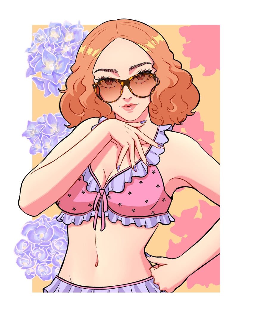 okumura haru (persona and 1 more) drawn by version5art