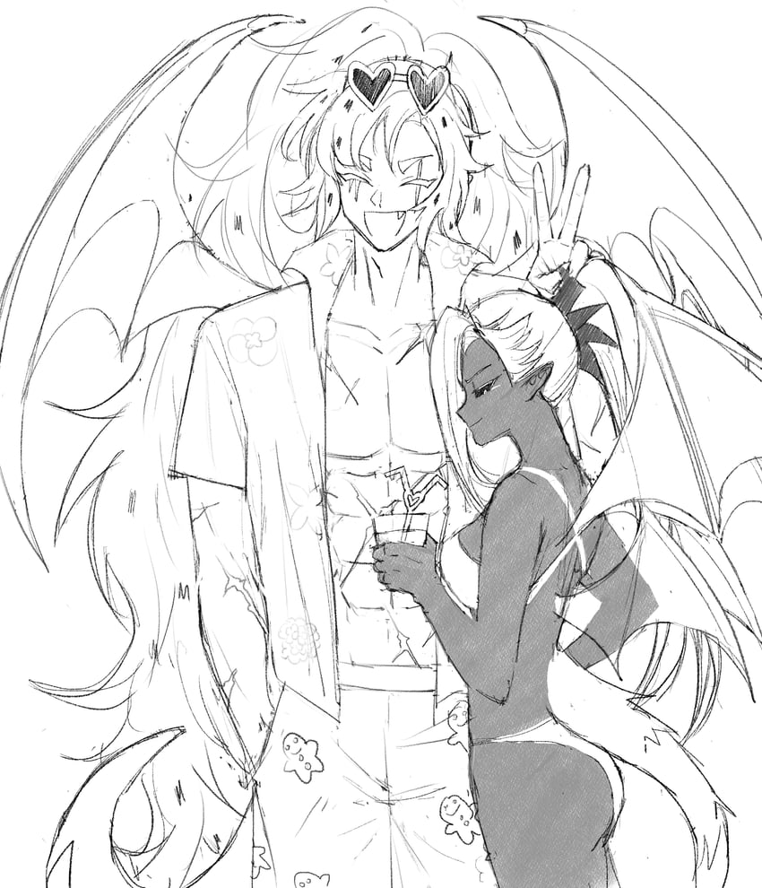 pitaya dragon cookie and ananas dragon cookie (cookie run and 1 more) drawn by lv999ppbunny