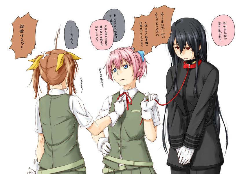 female admiral, shiranui, kagerou, and tatebayashi sakurako (kantai collection) drawn by niwatazumi